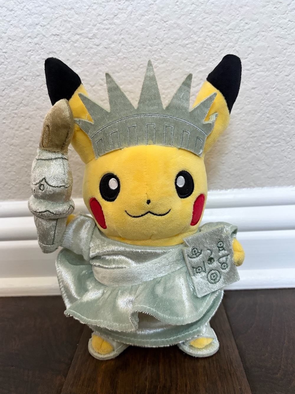 Pikachu Around the World: Liberty Pikachu Poké Plush 8 ½ Inches 2016